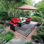 patio umbrella, brick paver, outdoor entertainment patio umbrella, brick paver, outdoor entertainment